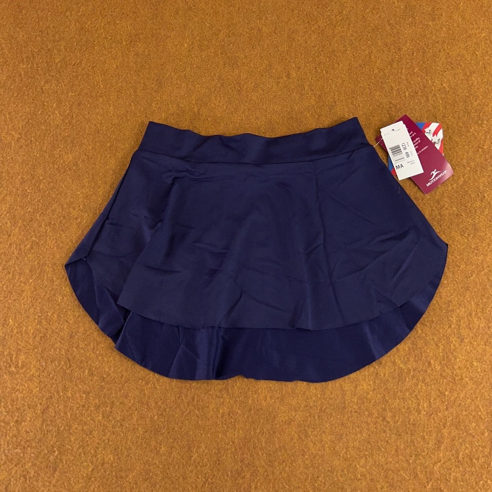 MotionWear Womens Size Medium Navy‎ Blue Pull On Dance Skirt NWT